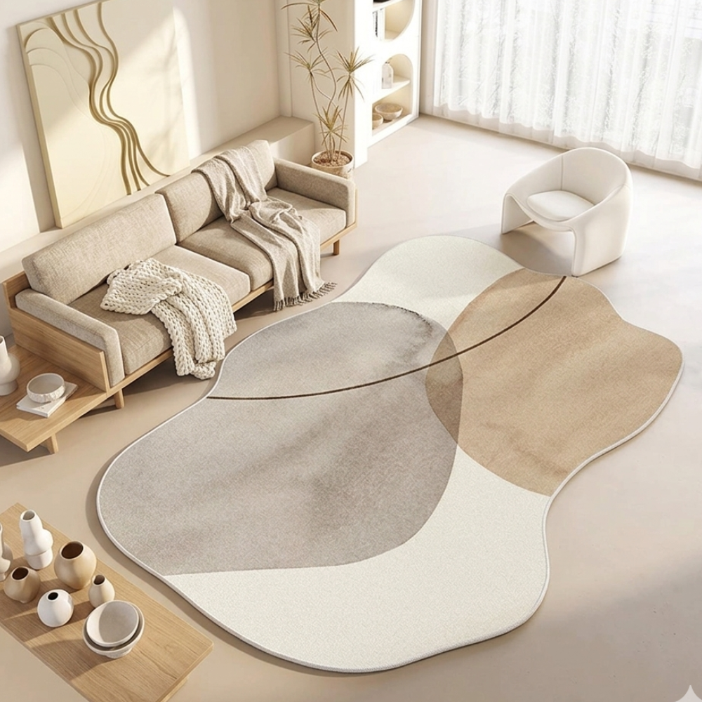 Tapis Novara | Tapis non glissant inspiré du Japon, moelleux pour le salon ou la chambre