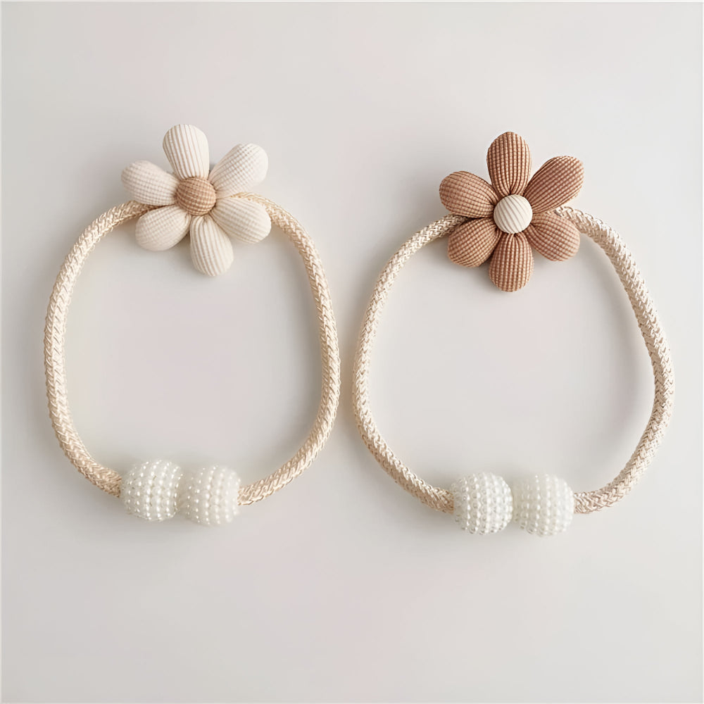 Attache Rideau Fleurs Fantaisie