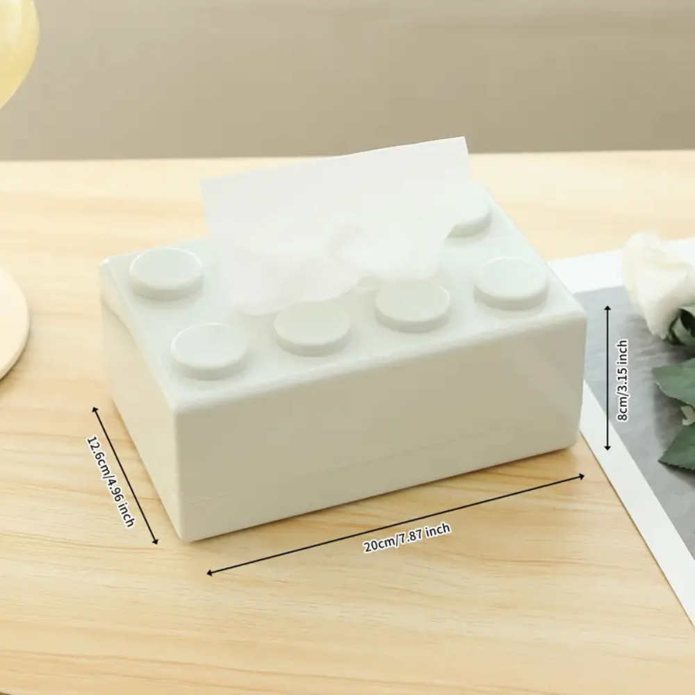 Distributeur de Mouchoirs en Blocs de Construction Ludiques