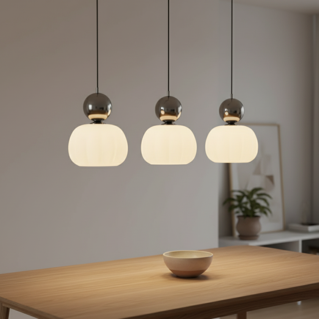 Collection Opaline | Éclairage Suspendu de Cuisine au Design Ludique pour Intérieurs Modernes