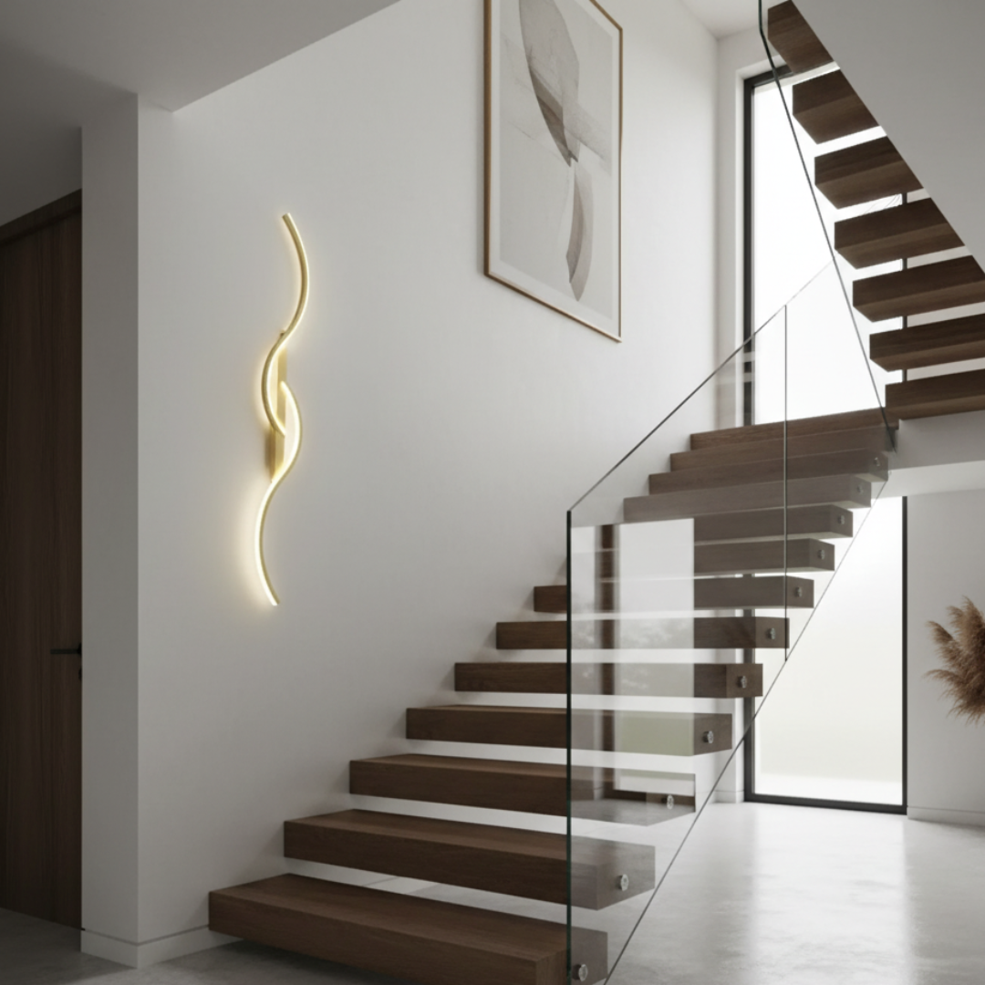 Applique Murale LED Élégante - Appliques Murales Modernes en Aluminium pour Intérieurs Stylés