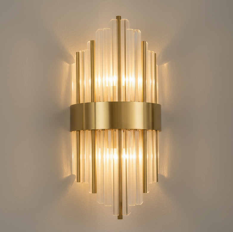 Applique Murale en Cristal Élégante - Lampes Murales LED Ajustables pour Espaces Modernes