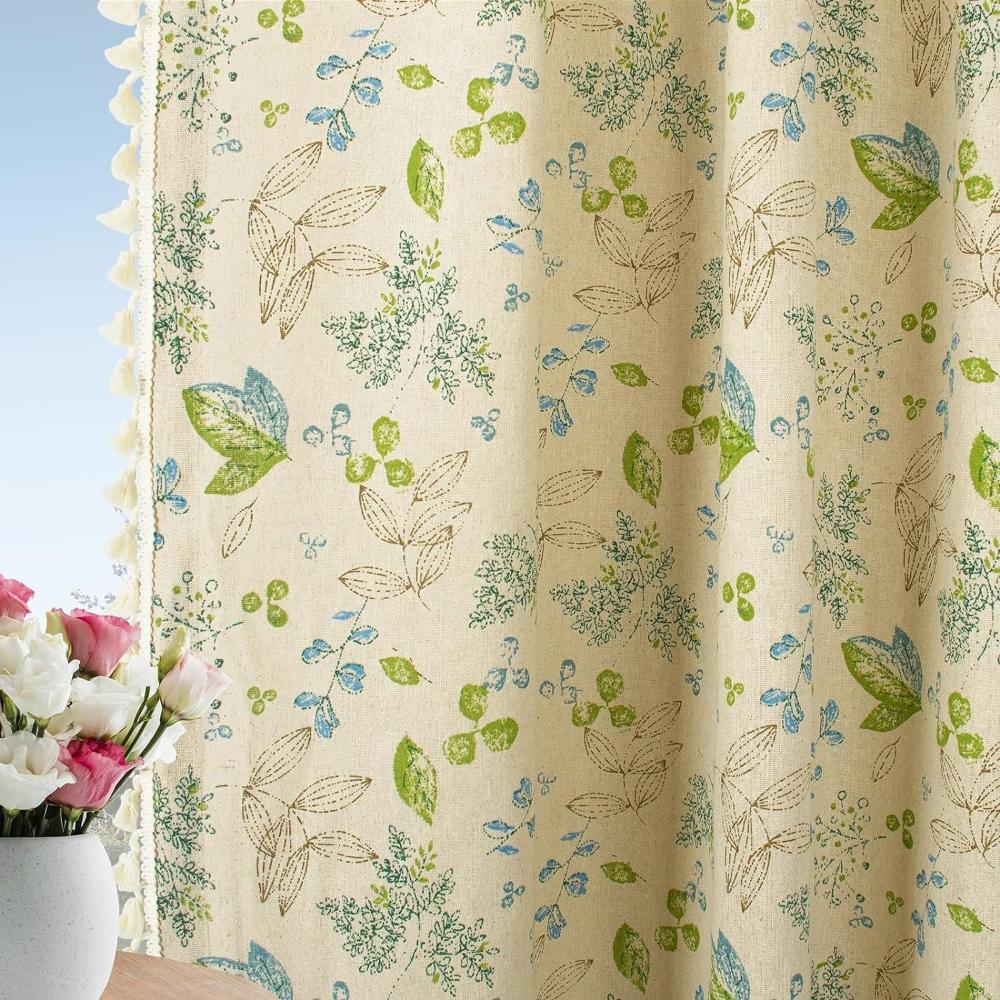 Rideaux en Voile de Fleurs Sauvages