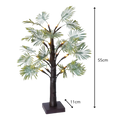 Lampe palmier LED blanc chaud – lampe décorative style tropical à batterie