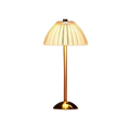 Lampe de table sans fil en cristal et métal – lampe LED élégante