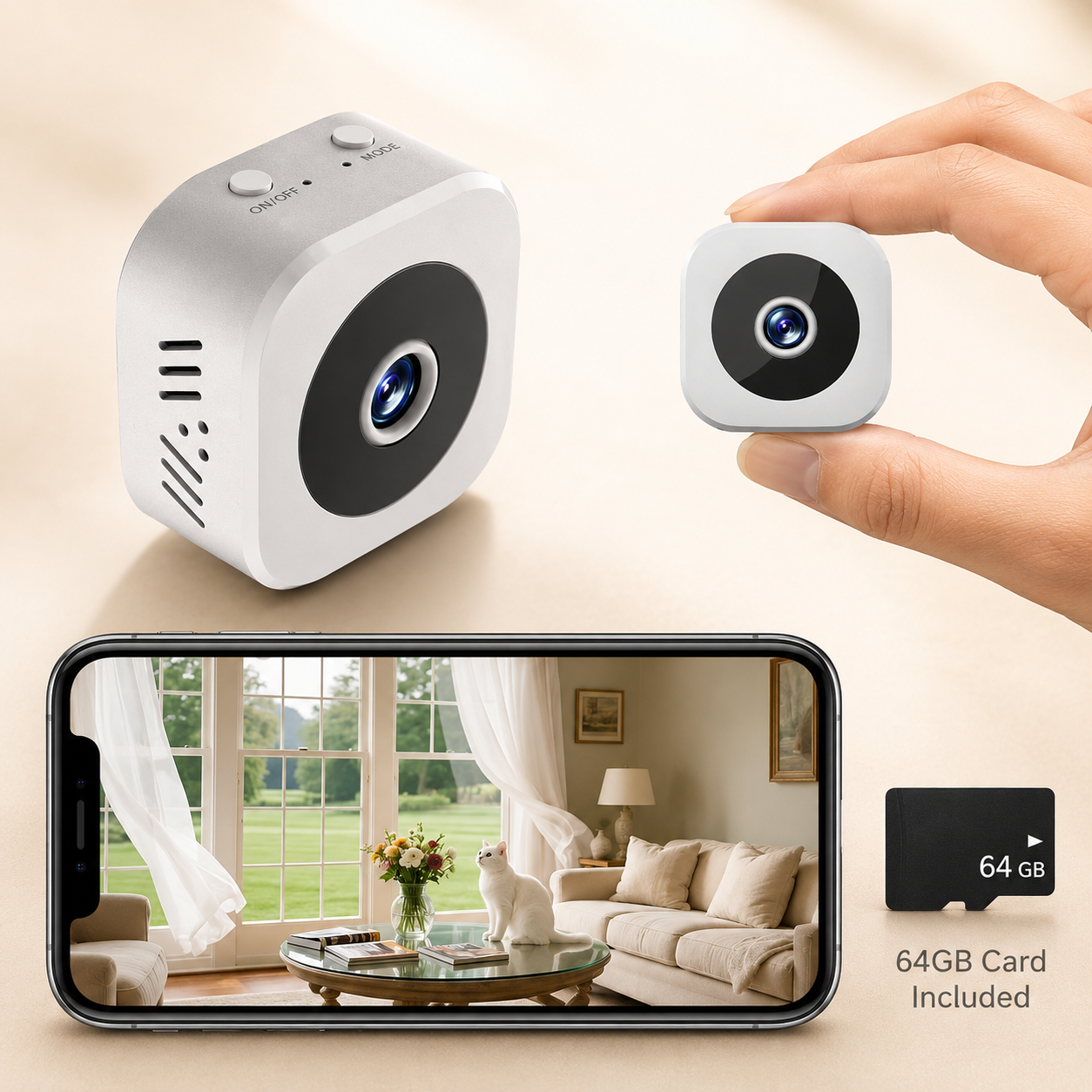 Caméra de surveillance WLAN avec vision nocturne 1080P