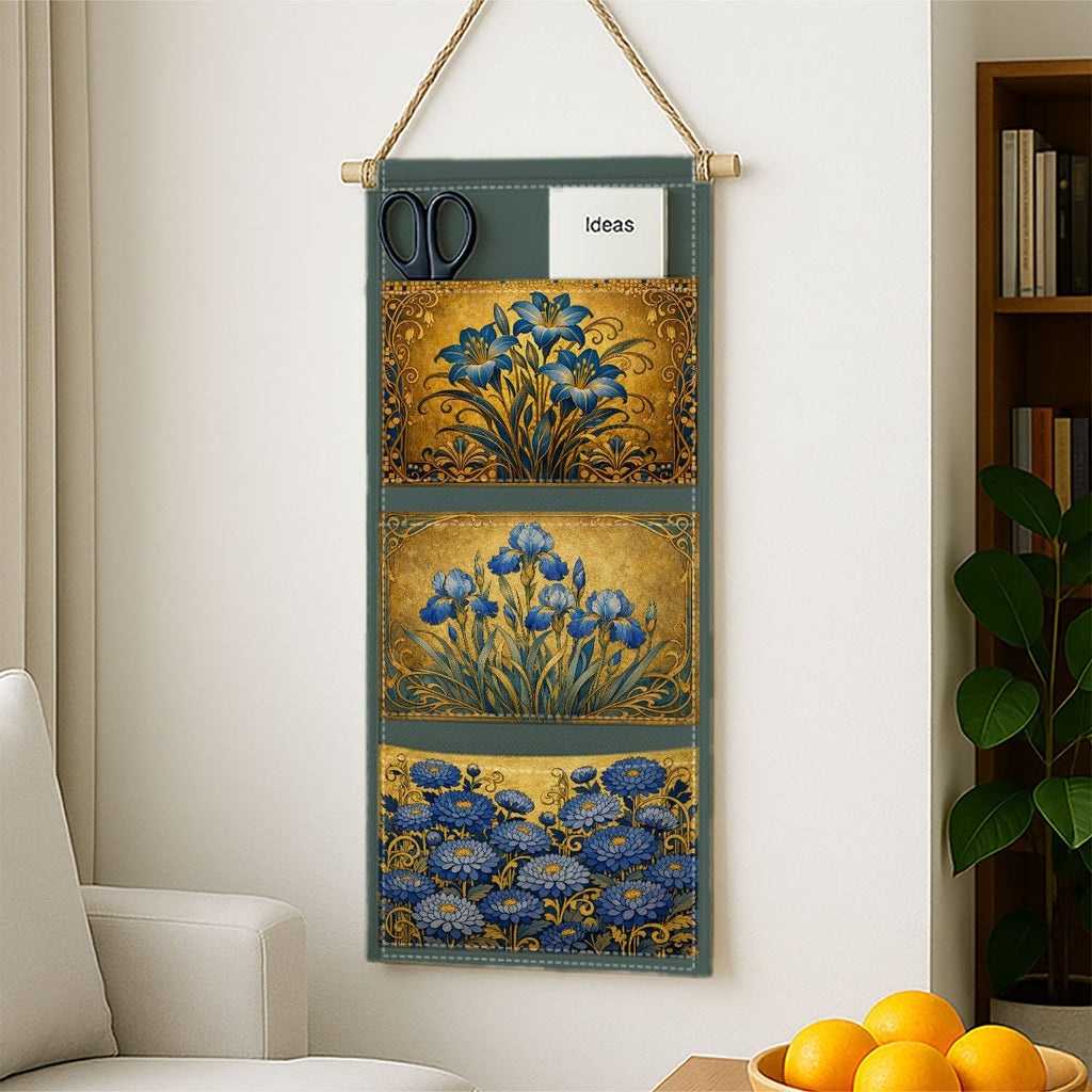 IRISPOUCH – Organisateur Suspendu Floral Vintage pour un Rangement Élégant