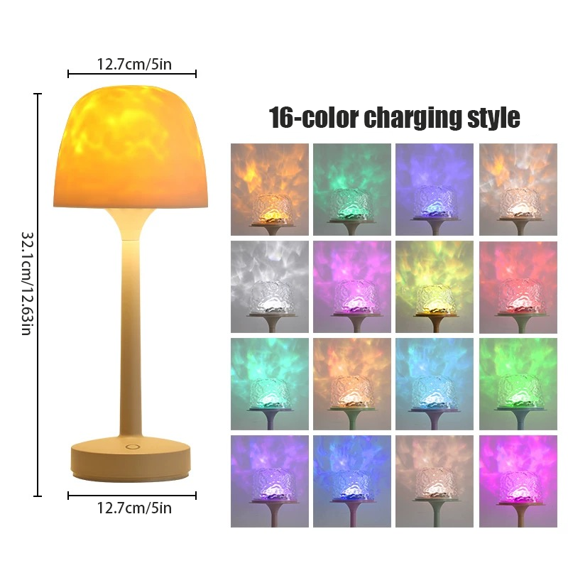 Lampe d'ambiance | 16 couleurs | Télécommande & Effet lumineux rotatif
