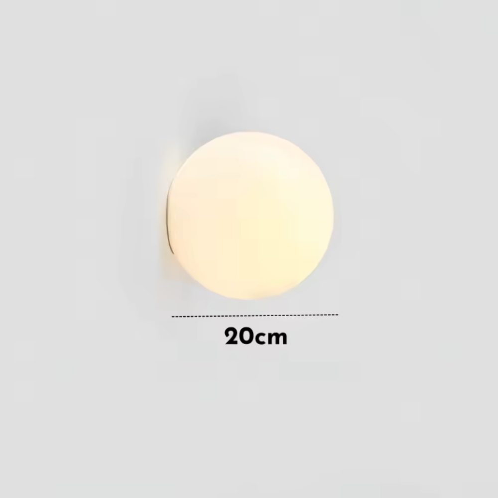 Applique Murale Solstice - Applique en Verre Givré Moderne pour Intérieurs Minimalistes
