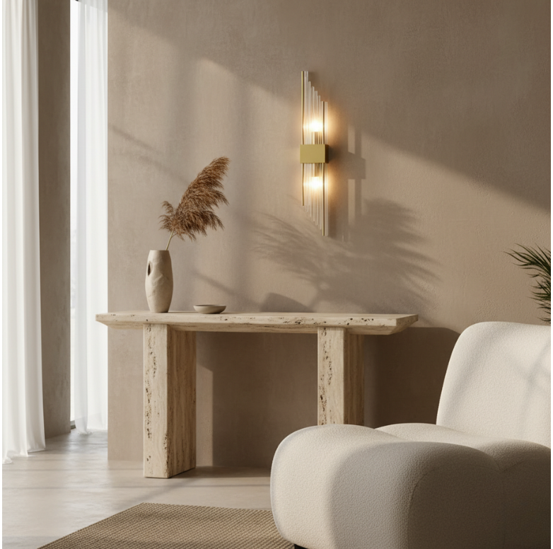 Applique Murale en Cristal Élégante - Lampes Murales LED Ajustables pour Espaces Modernes