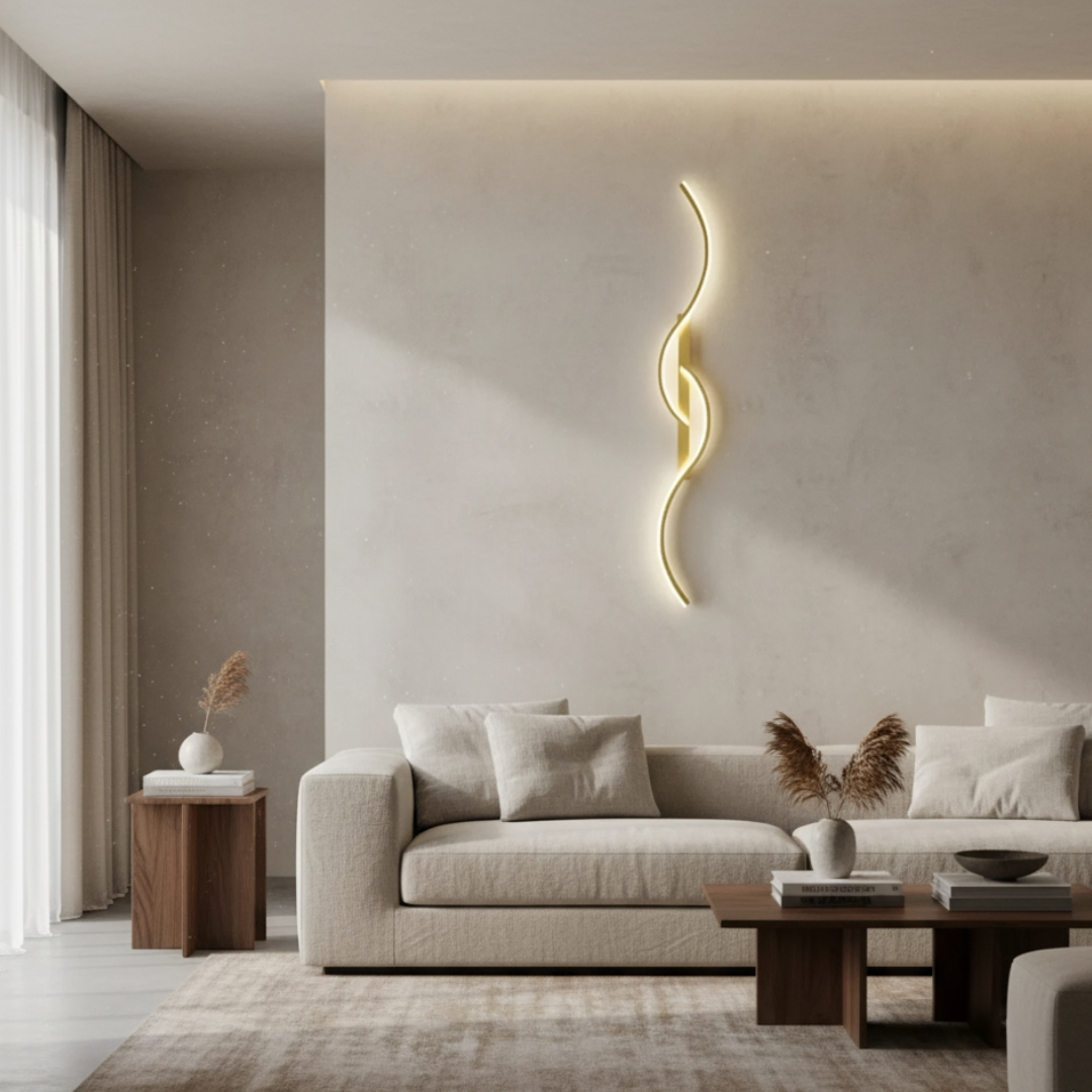Applique Murale LED Élégante - Appliques Murales Modernes en Aluminium pour Intérieurs Stylés