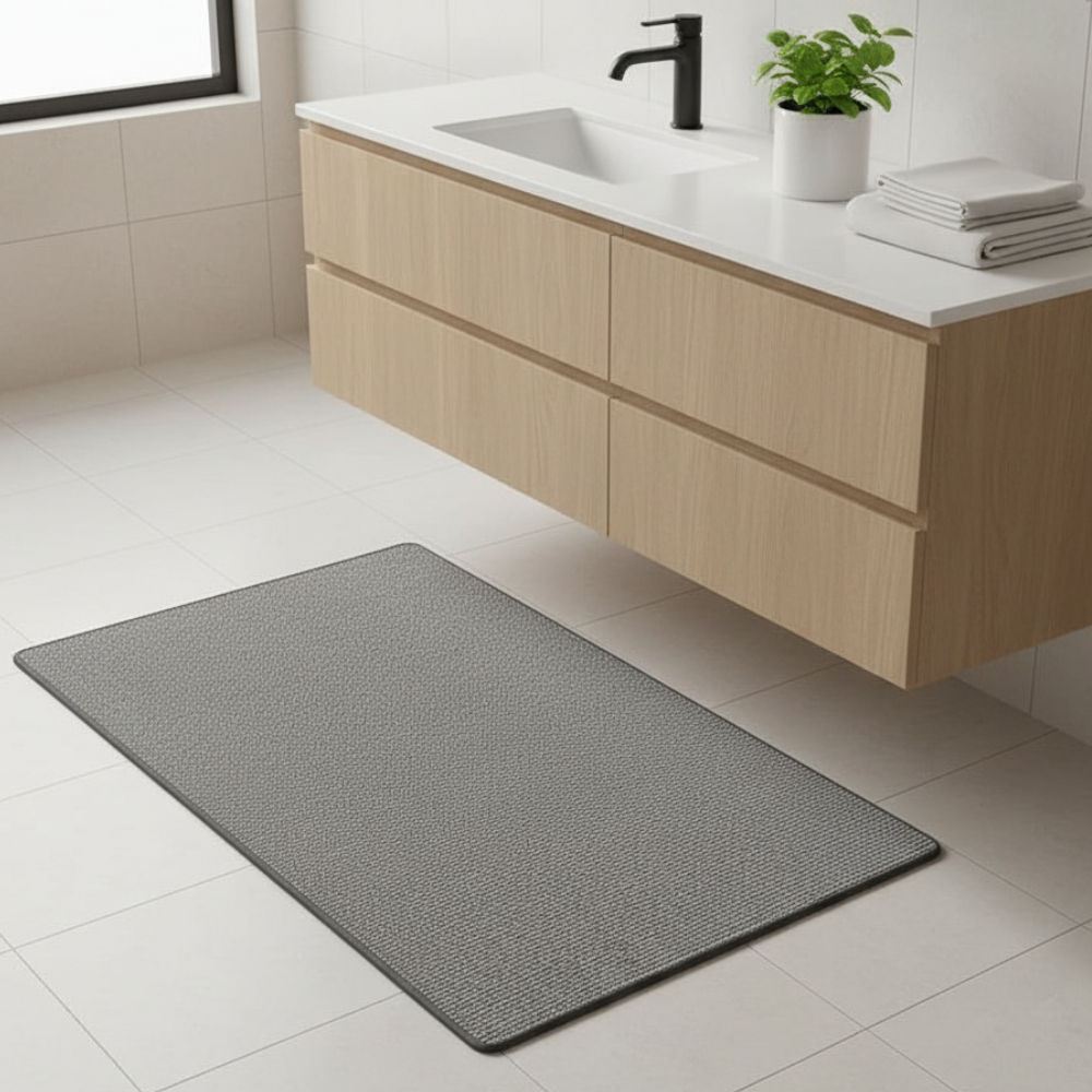 Tapis de Salle de Bain Premium Antidérapant | Tapis de Bain Lavable et Absorbant pour Sols de Salle de Bain