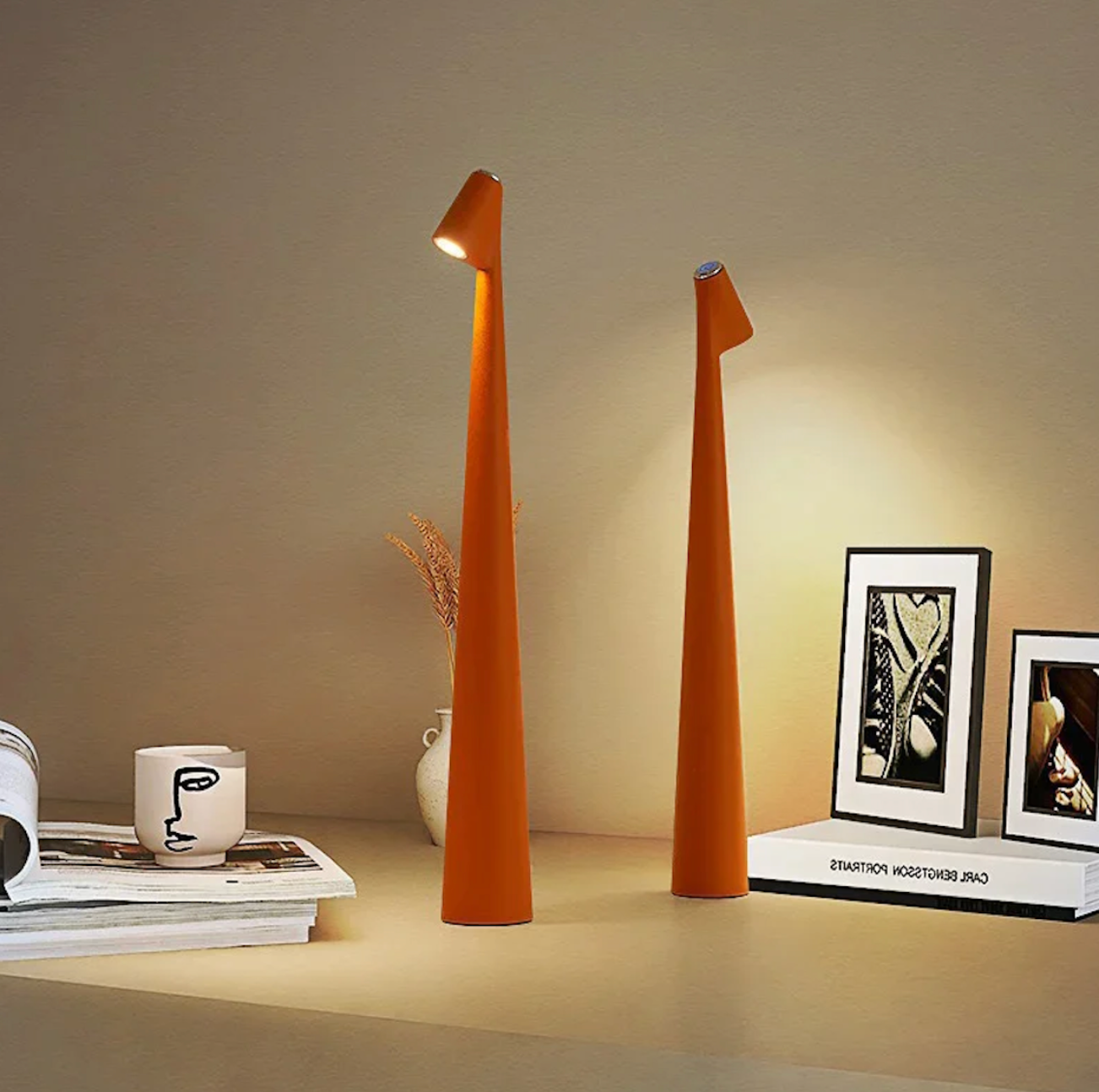Lampe de Table LED Sans Fil avec Fonction de Dimmage Tactile