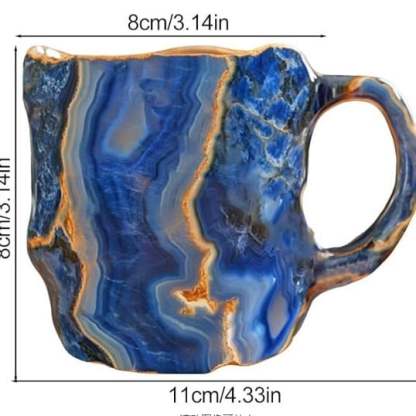 Tasses à café GlaceCup | Fait main & Cristal minéral | Isolant & Compatible avec le micro-ondes | 350–450 ml