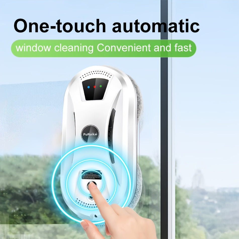 Nettoyeur de Vitres Automatique Complet – Éponge à Vitres Intelligente avec Télécommande pour un Nettoyage Efficace