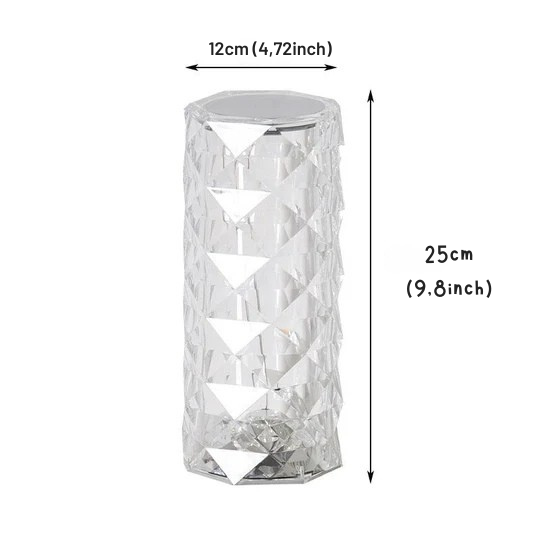 Lampe LED décorative de style cristal