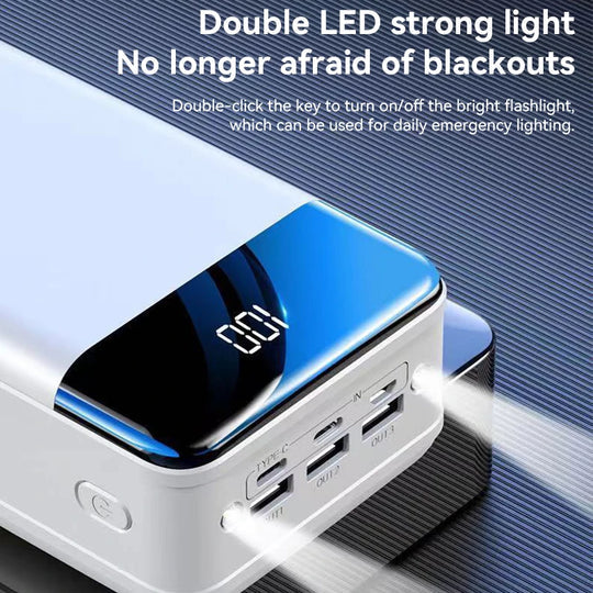 Batterie Externe Voltaro 50.000 mAh | Charge Ultra-Rapide | Pour Ordinateur Portable, Tablette & Smartphone | Compacte & Extrêmement Puissante