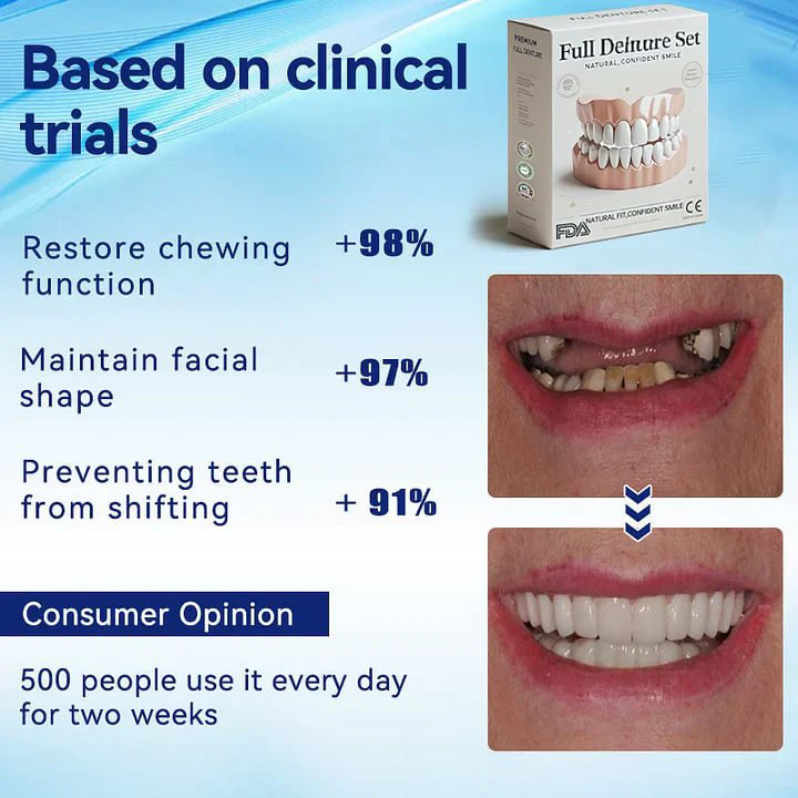 Prothèse Dentaire™ – Sourire Naturel, Ajustement Confortable & Réutilisable [50 % de réduction]