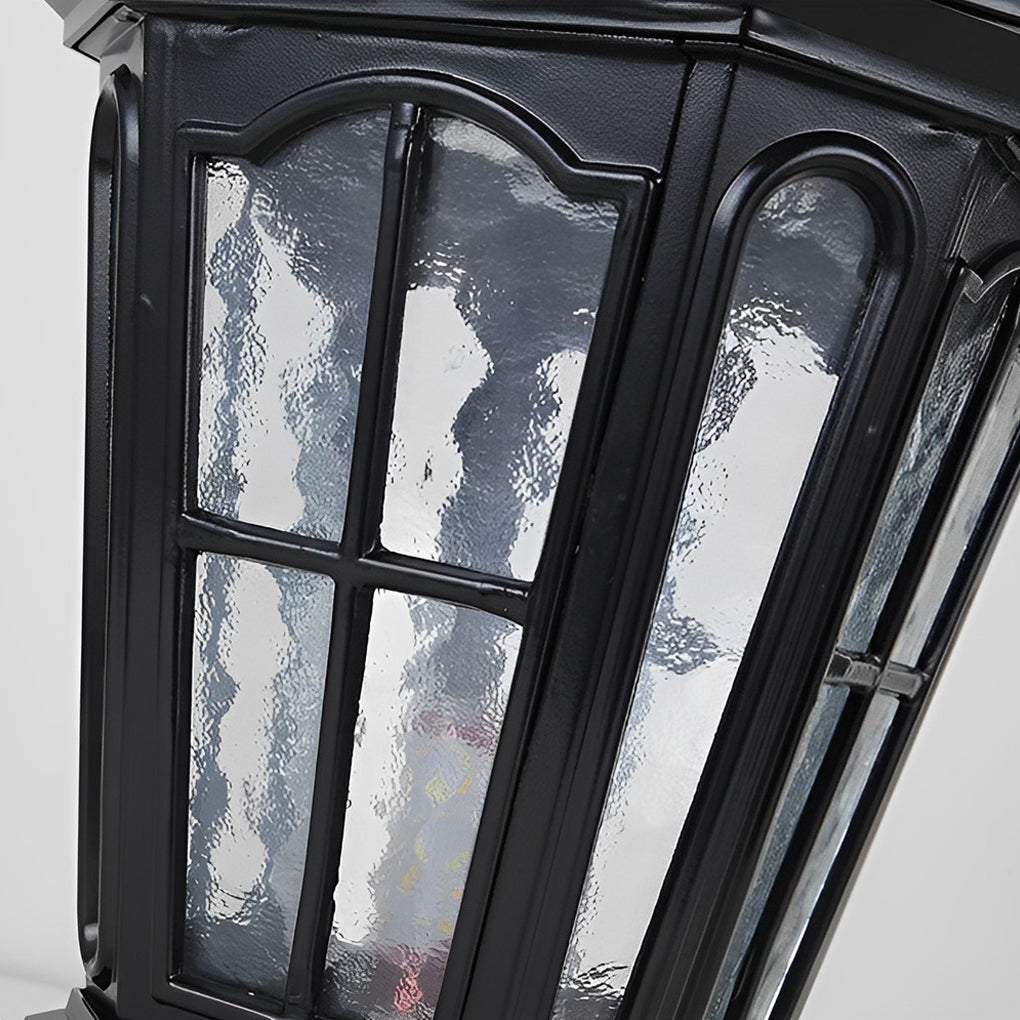 Lampe de jardin solaire sur socle en aluminium
