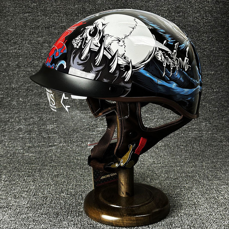 Casque de Ville pour Chopper avec Design Minimaliste