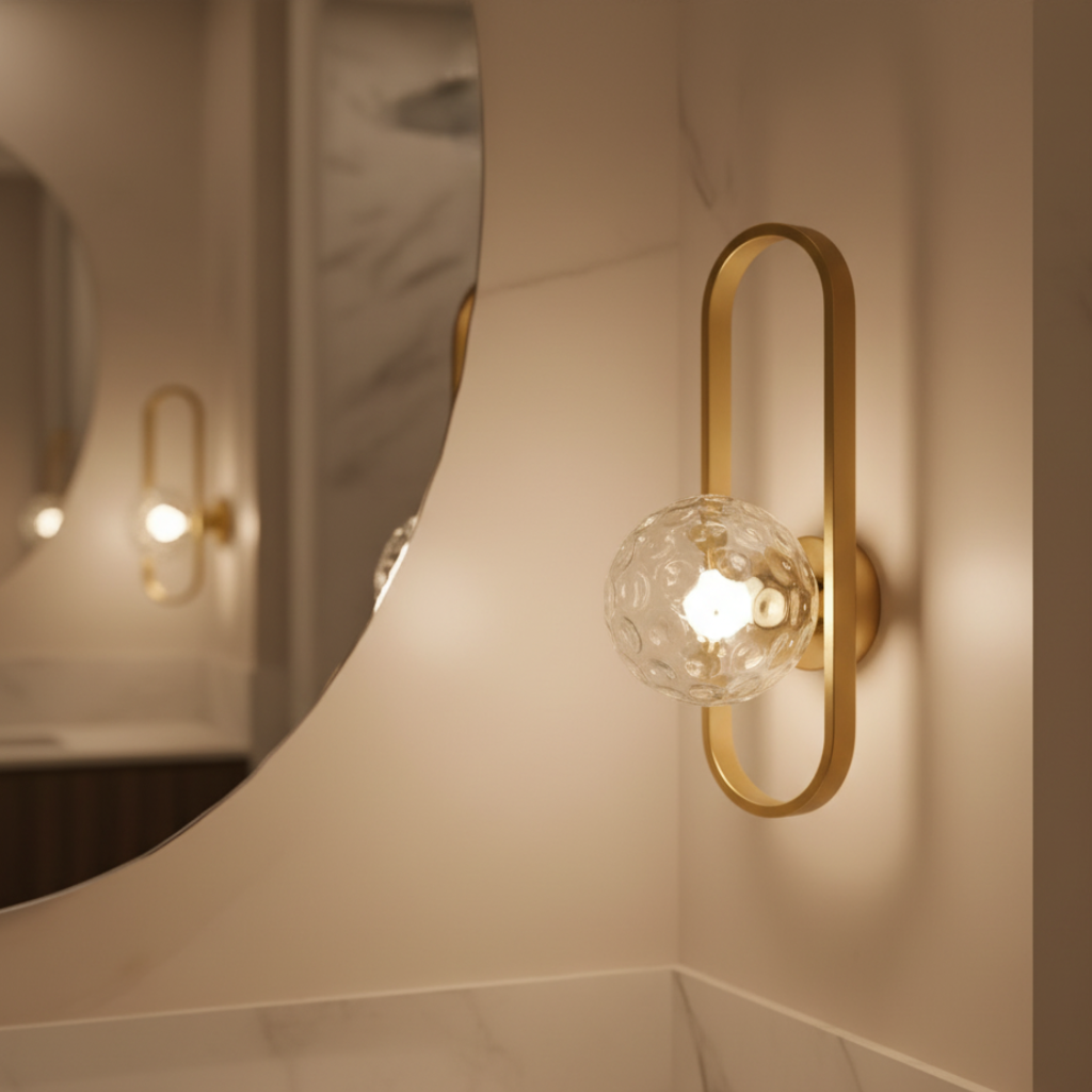 Applique Murale en Verre Élégante - Lumière Murale Moderne pour une Atmosphère Intérieure Conviviale