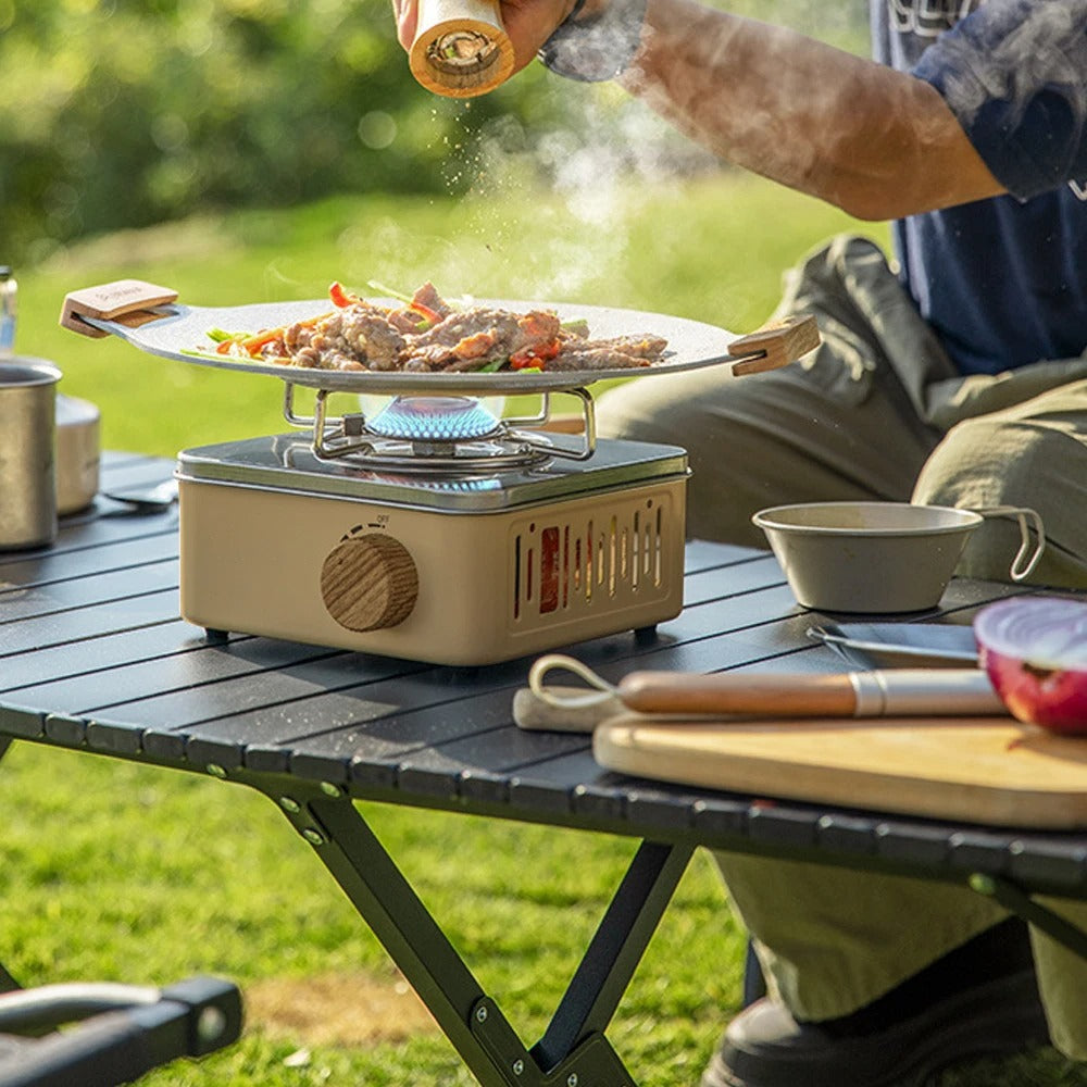 Réchaud à Gaz Portable pour Camping - 2800W Haute Puissance