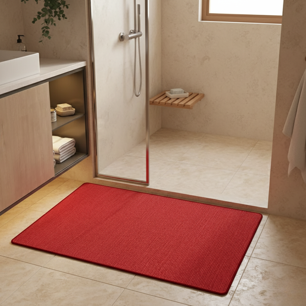 Tapis de Salle de Bain Premium Antidérapant | Tapis de Bain Lavable et Absorbant pour Sols de Salle de Bain