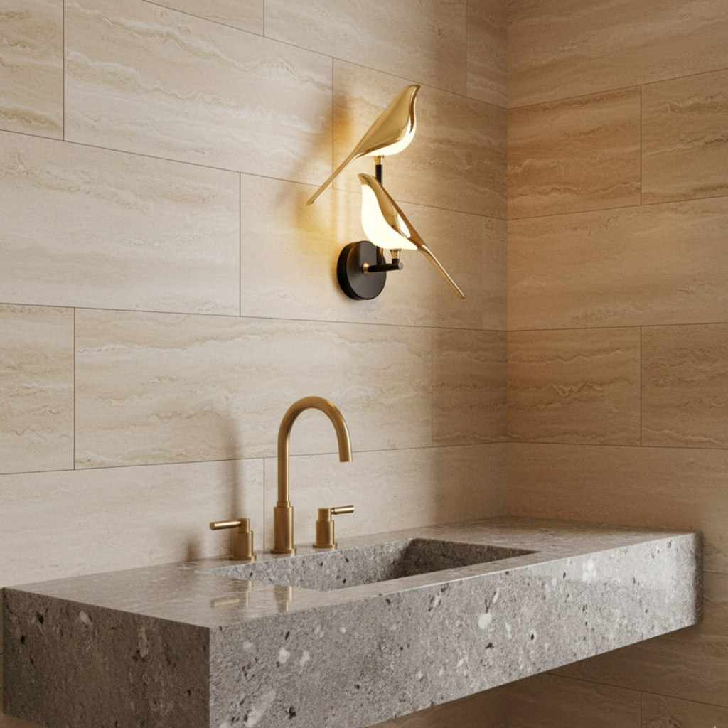 Applique Murale LED Design Oiseau Élégant - Lampe Murale Décorative pour Salon et Chambre