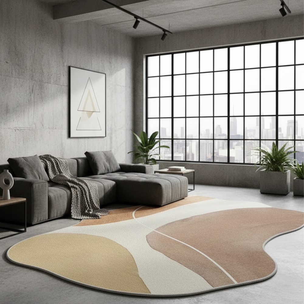 Tapis Novara | Tapis non glissant inspiré du Japon, moelleux pour le salon ou la chambre