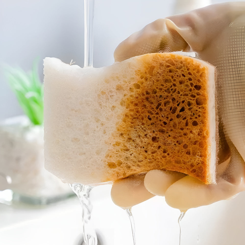 Éponge à Vaisselle Naturelle en Fibre de Coco