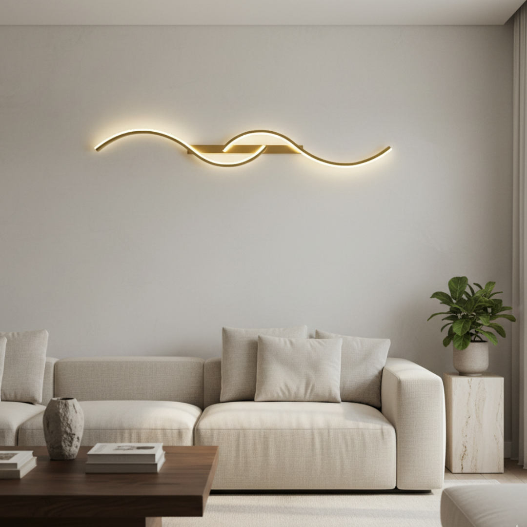 Applique Murale LED Élégante - Appliques Murales Modernes en Aluminium pour Intérieurs Stylés