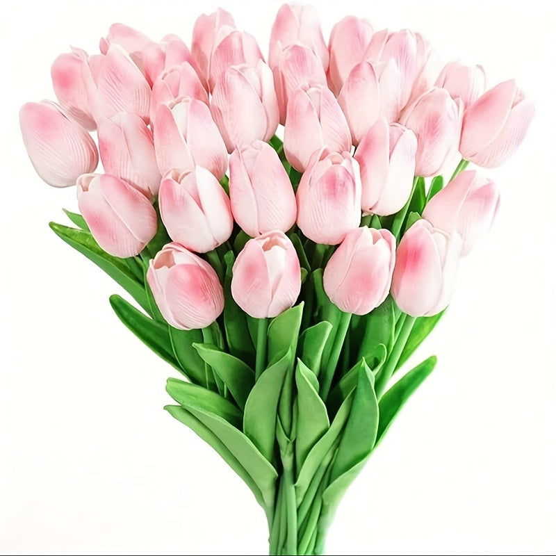 Ensemble de 15 Tulipes Artificielles Réalistes – Parfait pour les Mariages, Fêtes et Décoration Intérieure