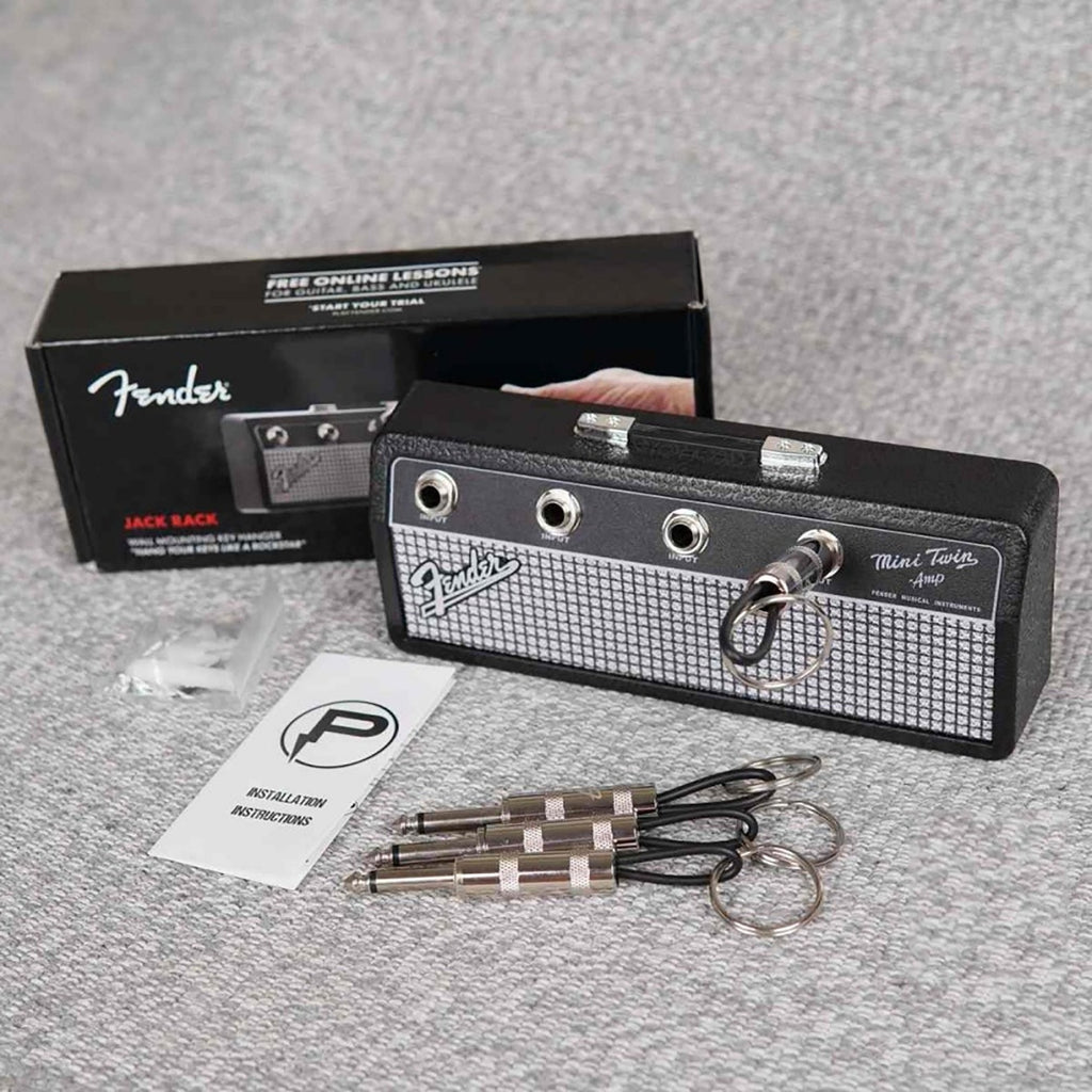 Keyamp Porte-clés | Design amplificateur de guitare | Tableau mural porte-clés avec entrées Jack