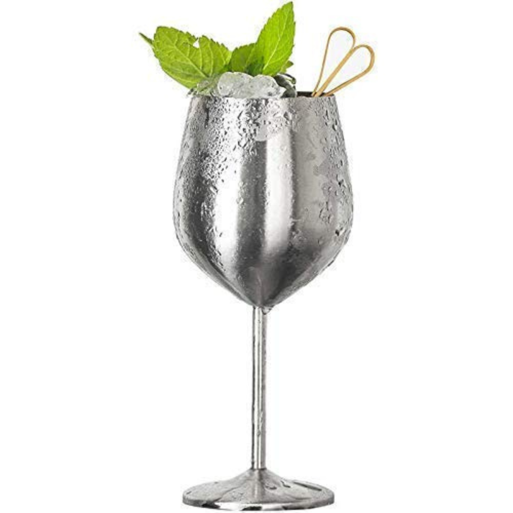 Verre à Vin en Acier Inoxydable Brillant