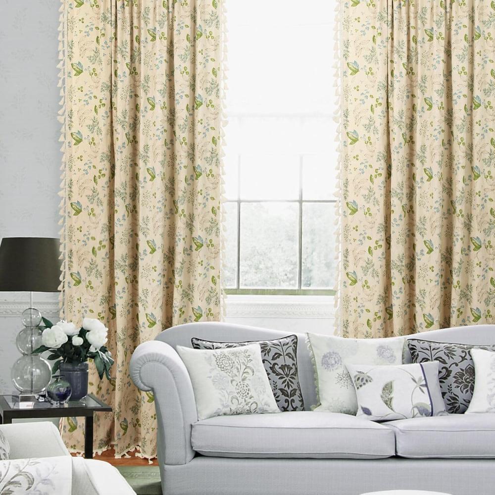 Rideaux en Voile de Fleurs Sauvages
