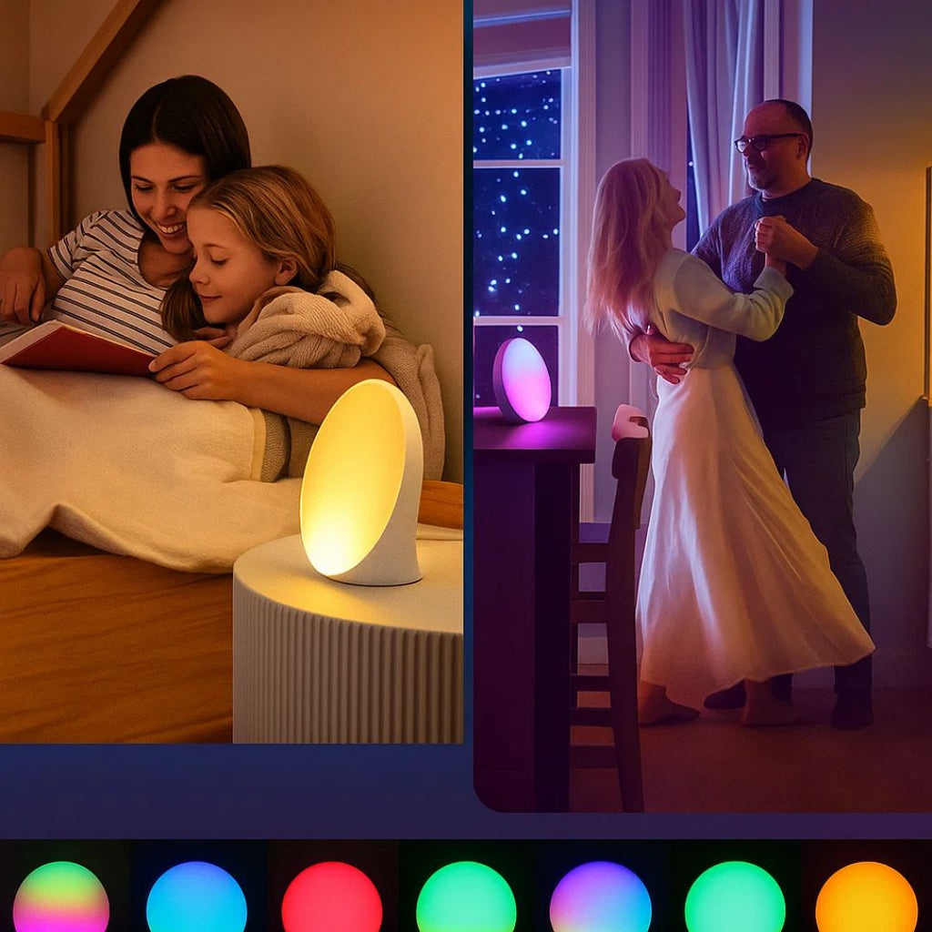 Skanto | Réveil au Lever du Soleil | Lumière Naturelle de Réveil avec Éclairage Ambiant pour Dormeurs Profonds & Matins Sombres
