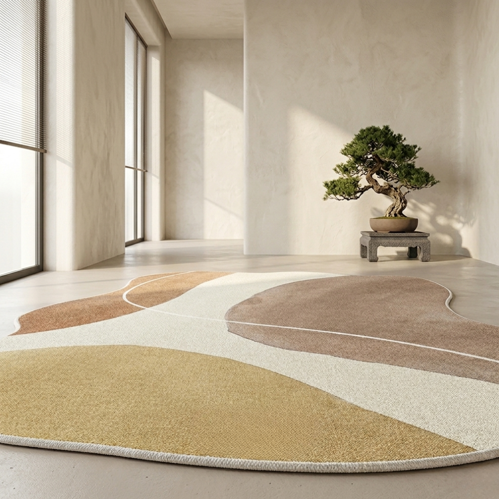 Tapis Novara | Tapis non glissant inspiré du Japon, moelleux pour le salon ou la chambre