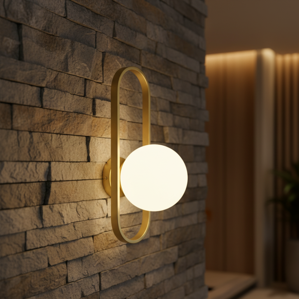 Applique Murale en Verre Élégante - Lumière Murale Moderne pour une Atmosphère Intérieure Conviviale