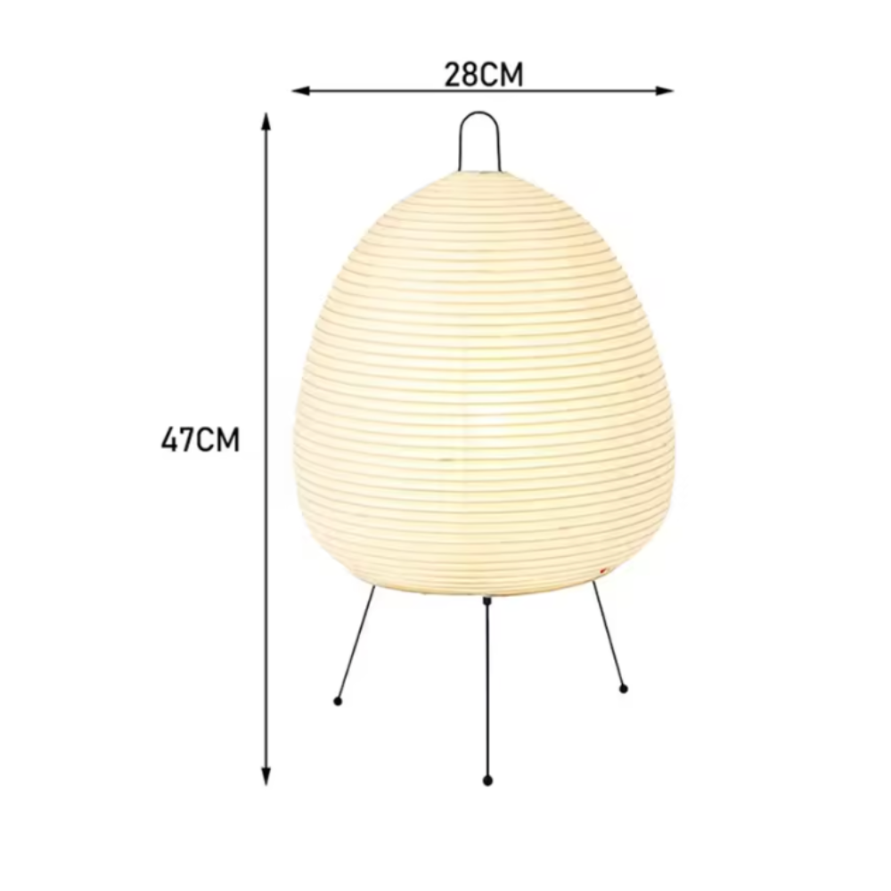 Lampe sur Pied Moderne Zylyn - Lampe Minimaliste en Papier de Riz Japonais pour Salon