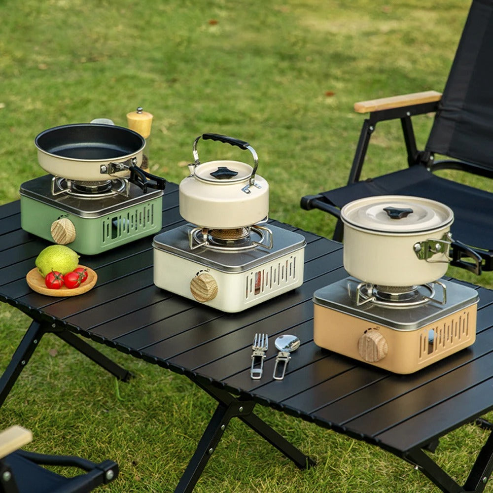 Réchaud à Gaz Portable pour Camping - 2800W Haute Puissance