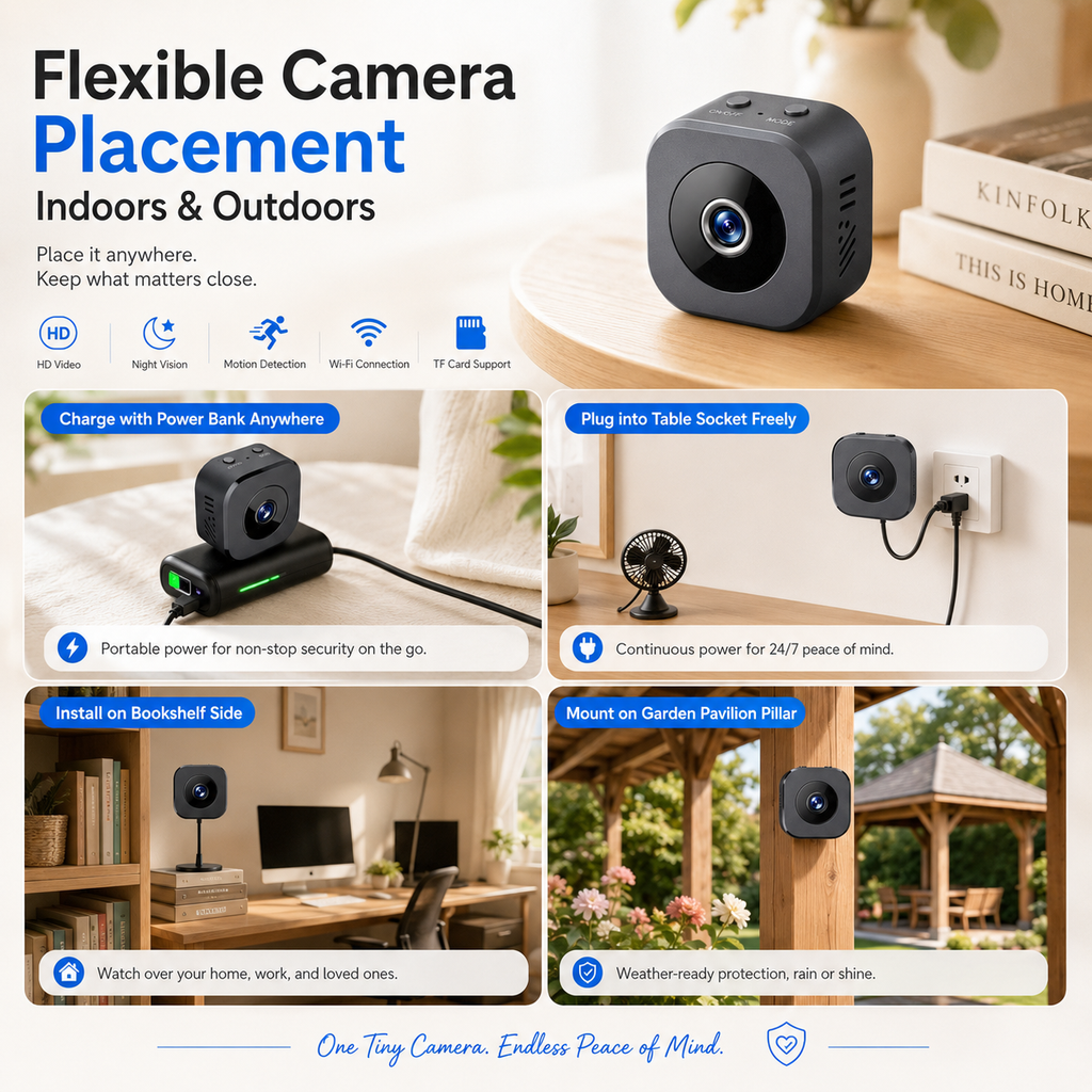 Caméra de surveillance WLAN avec vision nocturne 1080P