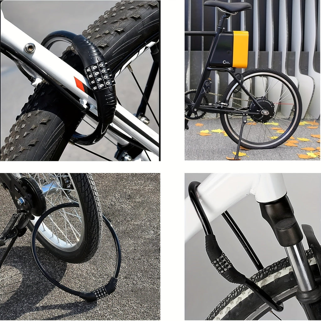 BIKEGUARD - Câble de Sécurité en Acier avec Code à 4 Chiffres