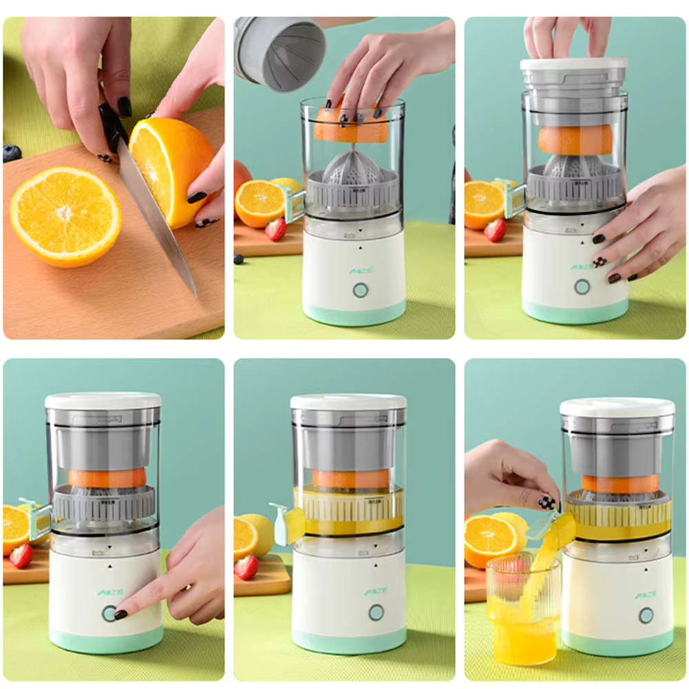 Extracteur de jus d'agrumes électrique portable, rapide et facile