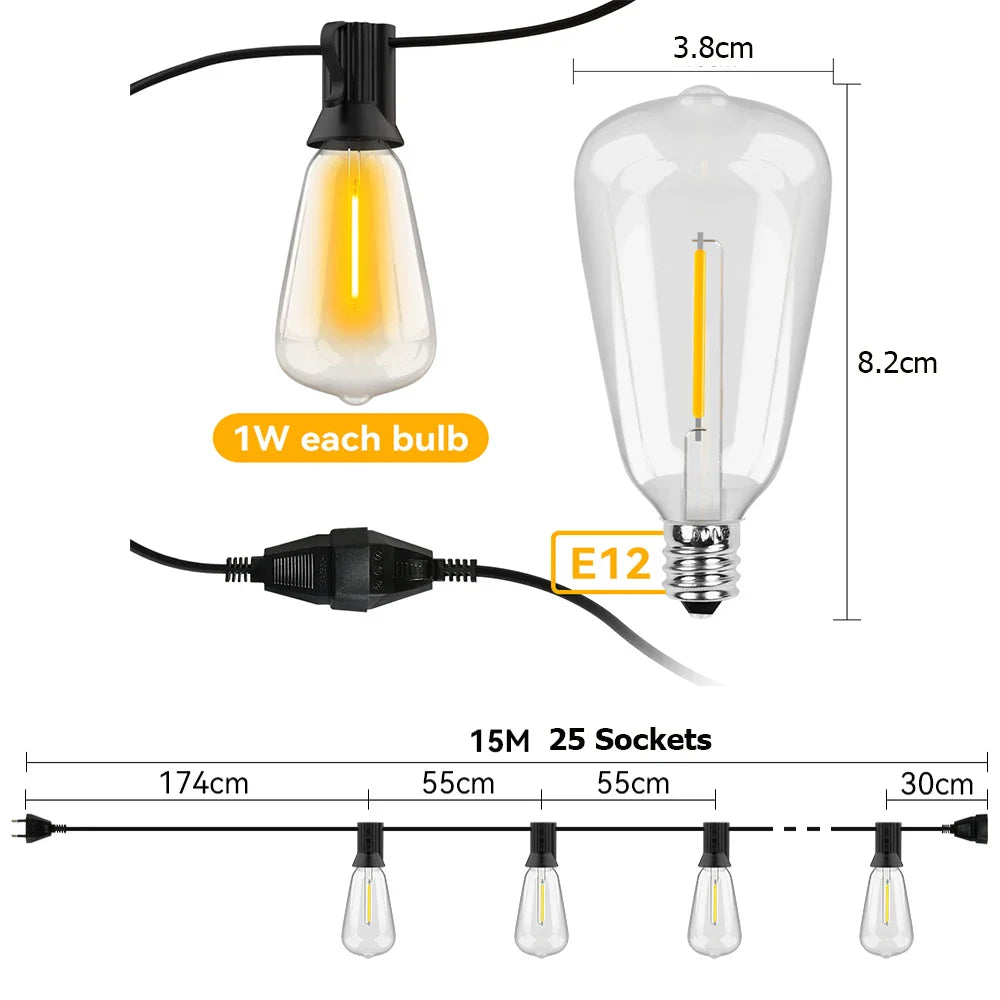 Sandsberg – Guirlande LED étanche