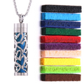 1+1 Gratuit | Collier parfumé pour femmes avec pendentif | Acier inoxydable hypoallergénique | Avec tampons parfumés | 60 cm ajustable