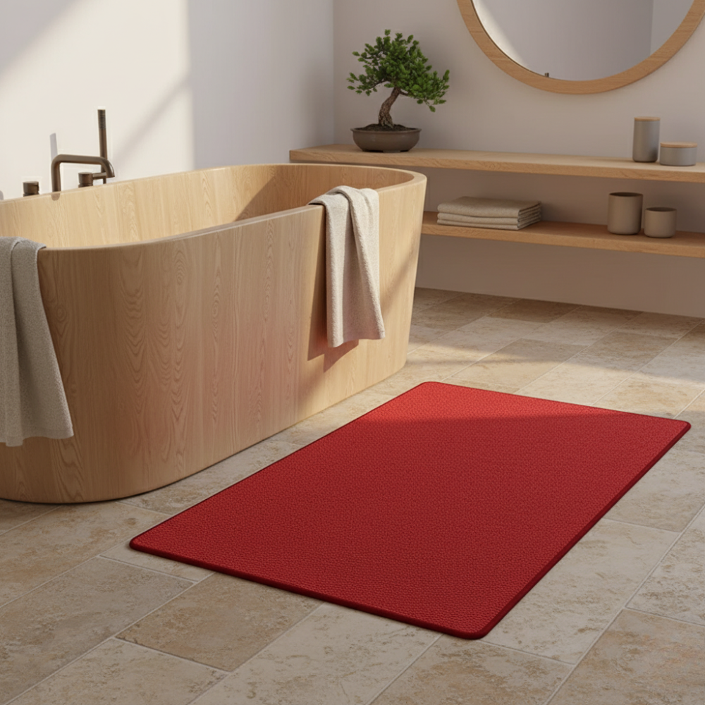 Tapis de Salle de Bain Premium Antidérapant | Tapis de Bain Lavable et Absorbant pour Sols de Salle de Bain