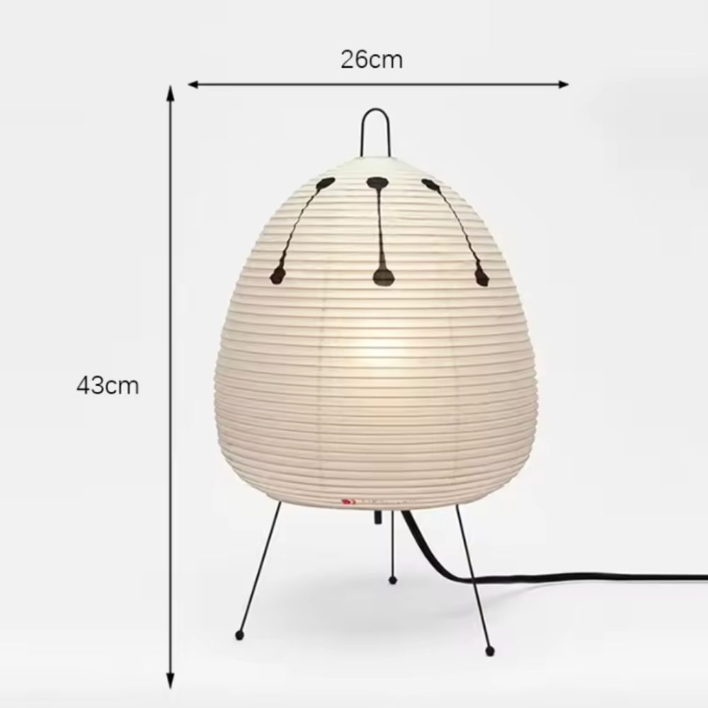 Lampe sur Pied Moderne Zylyn - Lampe Minimaliste en Papier de Riz Japonais pour Salon