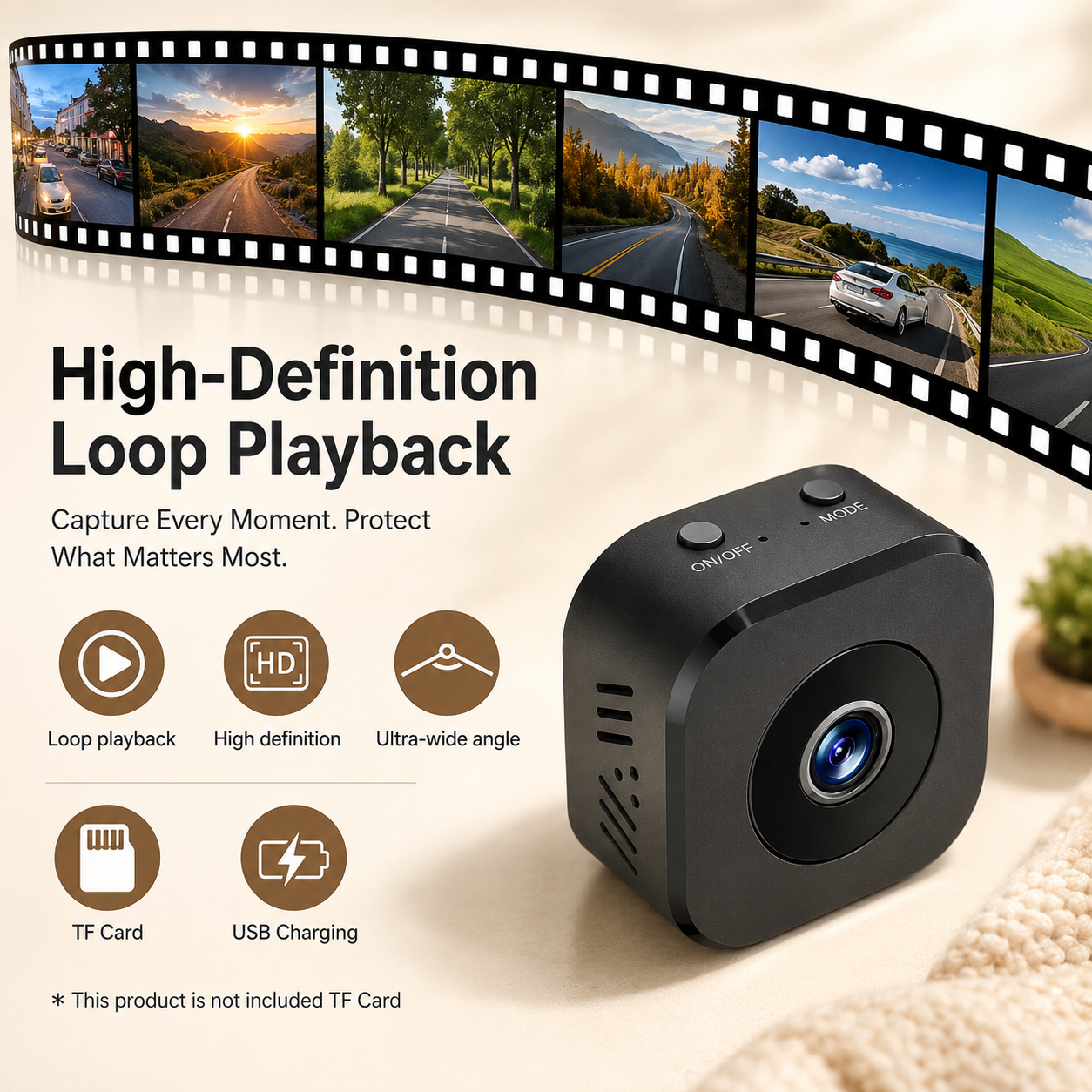 Caméra de surveillance WLAN avec vision nocturne 1080P