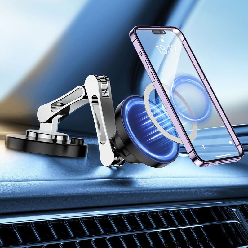 Chargeur de voiture sans fil magnétique et support de téléphone