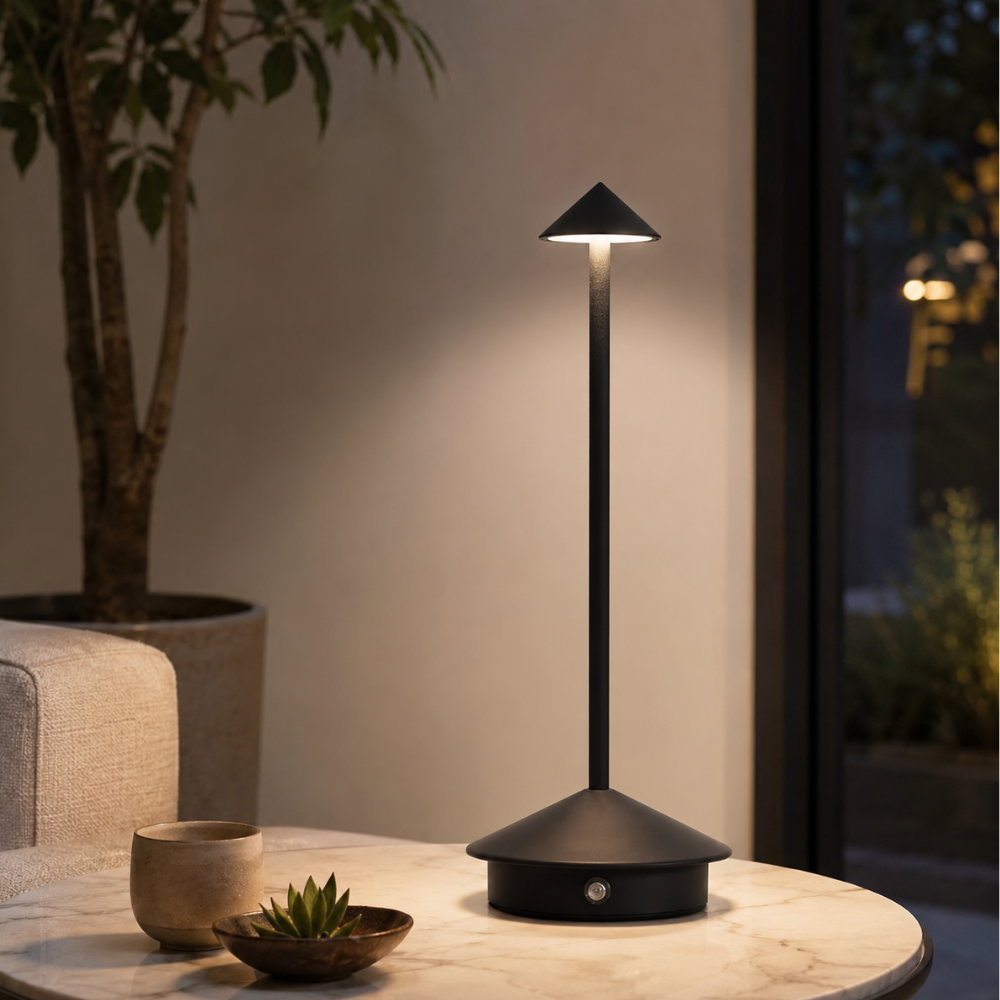 Lampe de Table Sans Fil Minimaliste Moderne avec Dimming Tactile